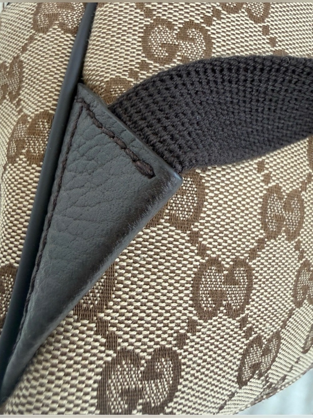 Gucci GG Canvas Backpack Beige Supreme Large 449906 Unused Full Boutique Set - Picture 16 of 17